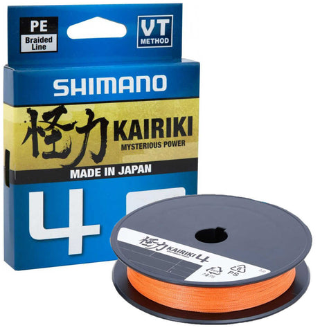 SHIMANO Kairiki x4 0,160mm 8,1kg Hi Vis Orange 150m